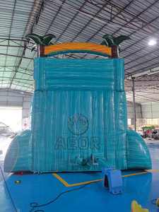 Trượt nước bơm hơi trượt nước dành cho người lớn di động thương mại lớn trượt bơm hơi với hồ bơi cho bữa tiệc - Product Image 2