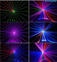 Lumière laser d'animation RGB 5W Haute puissance Mariage DJ Discothèque DMX512 ILDA Projecteur Bluemoon Ra90