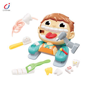 Jouets en argile Chengji : Kits dentaires de jeu de rôle, pour jeu d'imitation de dentiste et de médecin, avec accessoires de brossage dentaire, jouet en argile de Chine - Product Image 1