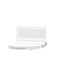 Étagère murale flottante moderne en acrylique à un seul niveau, 5,6x4,9x2,6 cm, avec points de colle adhésifs, pour figurines de boîtes mystères
