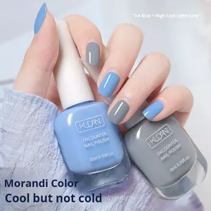 Juego de Esmalte de <span class=keywords><strong>Uñas</strong></span> a Base de Agua de Alta Calidad KUDAN al por Mayor |   40 Colores |   Sin Horneado, Desprendible y de Secado Rápido |   Macaron Transparente Inodoro - Product Image 1