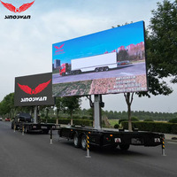 Écran d'affichage LED mobile extérieur pour camion, remorque, fourgon, mur vidéo publicitaire pour événements, Noël, Nouvel An