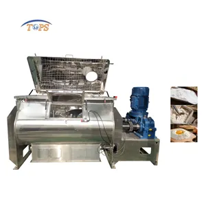 SS304 3000L Rice Sesame Potato Flour Double Shaft Paddle Dry Powder Mixing Machine