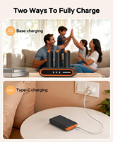 Batterie externe portable 10 000 mAh, station de charge pour la maison et la famille, approuvée par les compagnies aériennes, batterie compacte et fine pour les voyages, 1 chargeur de téléphone