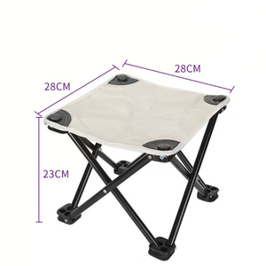 Foldable Portable Fishing <strong>Chair</strong> with Metal Frame 80kg Capacity 600D Oxford Cloth for Durable Outdoor Furniture Use - Product Image 2