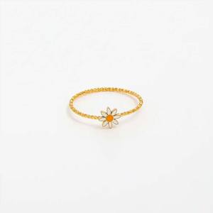 <span class=keywords><strong>Anello</strong></span> sottile con motivo in pizzo alla moda PVD placcato oro 18k in acciaio inossidabile sottile a goccia margherita <span class=keywords><strong>anello</strong></span> in rilievo donna - Product Image 5