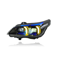 Ensemble de phares LED KGKB pour BMW Série 5 E60 520i 525i 530i 2003-2010 Boomerang Double Couleur DRL Démarrage Dynamique Plug and Play