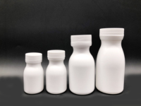 Bouteille ronde en PEHD OEM 180 ml avec bouchon à vis, imprimée offset, pour comprimés effervescents pour enfants (calcium et médicaments)