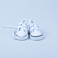 Chaussures de poupée en plastique DIY de 5 cm, accessoires de lacets miniatures faits à la main pour poupées BJD, échelle 1:3