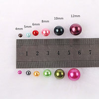 Perles en plastique ABS colorées de 500g/sac, de bonne qualité, à trou droit, pour la fabrication de sacs (vente en gros)