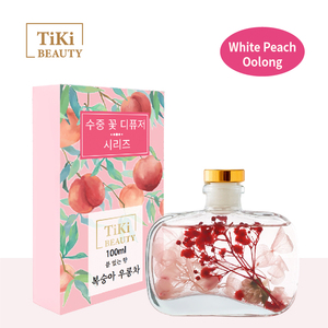 Water Flower Eco-Friendly Aromatherapy <b>Diffuser</b> Set Bottle 4 Scents (Orange Jasmine Lavender Lemon) | Natural Plant Extract <b>Reed</b> - Product Image 4