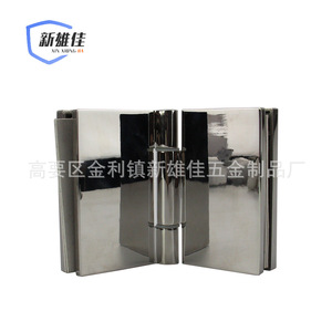 Charnière pliante en acier inoxydable Xin Xiong Jia, 180 degrés, matériau 304, noir mat, pour porte de salle de bain, salle de douche - Product Image 5