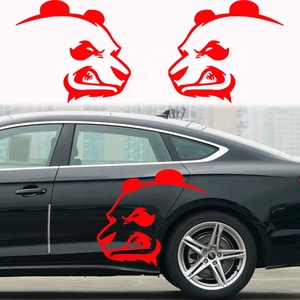 สติกเกอร์ติดรถยนต์สติกเกอร์กราฟิกลายแพนด้าโกรธสติกเกอร์ติดตัวถังรถยนต์แบบมีกาวในตัวอุปกรณ์ตกแต่งรถยนต์2ชิ้น/เซ็ต - Product Image 6