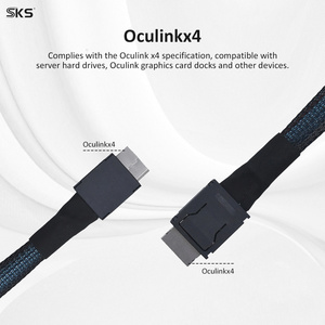 Cable de Alta Velocidad PCIe 4.0 OCuLink SFF-8611 <span class=keywords><strong>4i</strong></span> a <span class=keywords><strong>4i</strong></span> de 0.4m y 64Gbps para Tarjetas Gráficas eGPU, NVMe, HBA y Servidores - Product Image 3