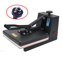 Machine de transfert thermique 38*38 pour étiquettes, machine à repasser les T-shirts, machine d'impression et de gaufrage de logos, presse à chaud