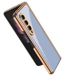Funda con tapa protectora completa de Color de vidrio galvanizado de lujo <span class=keywords><strong>Z</strong></span> Fold <span class=keywords><strong>4</strong></span> para <span class=keywords><strong>Galaxy</strong></span> <span class=keywords><strong>Z</strong></span> Fold 5 Funda para teléfono móvil de nuevo diseño - Product Image 4