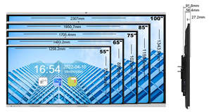 หน้าจอแสดงผลอัจฉริยะแบบอินเทอร์แอคทีฟ Odm 4k Android Ops ขนาด 75 นิ้ว พร้อมจอสัมผัสและไวท์บอร์ดแบบอินเทอร์แอคทีฟ - Product Image 2