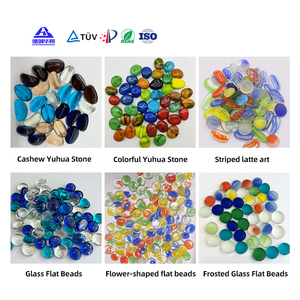 Colore sfuso lucido Yuhua pietra prezzo naturale ciottolo <span class=keywords><strong>giardino</strong></span> acquario modello di colore del paesaggio perline di vetro prezzo pavimentazione in pietra - Product Image 4