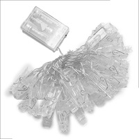Guirlandes lumineuses LED personnalisées en gros, clips photo colorés pour Noël, mariage, anniversaire, décoration pour enfants