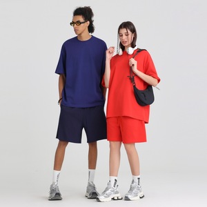 Wholesale Customizable Oversize Drop Shoulder Cotton Casual Men's Heavyweight T-shirt Print Option Men's Round <b>Neck</b> with Logo - Product Image 3