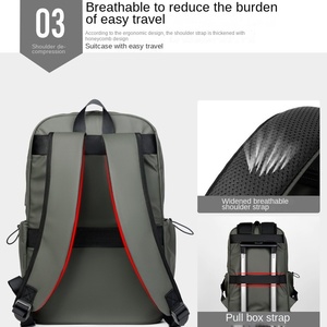 Mochila Oxford de Gran Capacidad Estilo Canguro para Hombre, Moderna, Impermeable, para Viajes, con Cierre para Portátil - Product Image 4