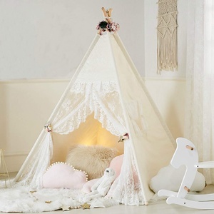 Maison de jeux pour filles, en dentelle blanche, luxe, tente <span class=keywords><strong>tipi</strong></span> pour enfants, cadeaux pour fillettes, nouvelle collection - Product Image 2