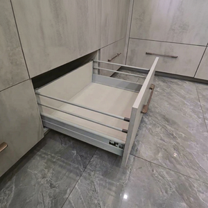 Corredera Metálica de Acero Galvanizado Premium Moderna 199 con Cierre Suave, Acabado Resistente a la Corrosión para Armario, Guardarropa, Dormitorio, Cocina - Product Image 1