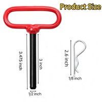 Attelage de remorque robuste 1/2x3 pouces pour tondeuse à gazon, accessoires de broches d'attelage pour tracteurs, camions, camping-cars, voitures, VTT