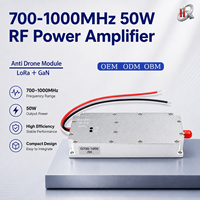 Amplificateur RF GaN personnalisable 50W 700-1000MHz, module Lora, module anti-drone RF, VCO intégré