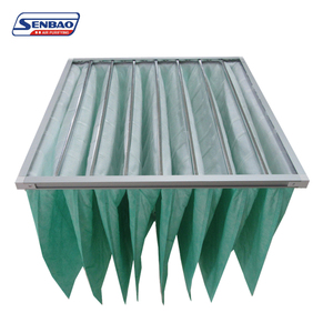 Senbao hiệu quả 95% HVAC Túi Bộ lọc không khí màu xanh lá cây sợi tổng hợp phương tiện truyền thông Vật liệu <span class=keywords><strong>F6</strong></span> F7 Lọc ISO9001 chứng nhận bộ lọc mới - Product Image 6
