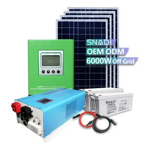 SNAT Off Grid Solar Power System 3KW 5KW Home Solar Panel Kit 10kw 10 kw Solar System Price 2kw off grid solar system