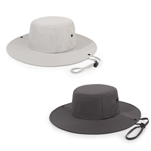 Custom Patch Logo Quick Dry Fit Bucket Hat With <b>String</b>,Fashion Mens Fisherman Wide Brim Rope Safari Cap - Product Image 4