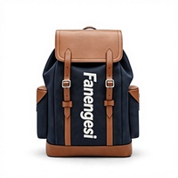 Nouveau Sac à Dos Homme Tendance Rétro pour Ordinateur Portable et Voyage, Grande Capacité, Imperméable en PU, Fermeture Éclair, Polyester – Collection Été
