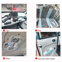 Tricycle Électrique Personnalisé à 4 Portes, Voiture Électrique Fermée à Trois Roues, Tricycle Électrique à Double Moteur 2400W pour Touristique
