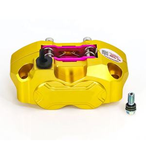 Étrier <span class=keywords><strong>de</strong></span> <span class=keywords><strong>frein</strong></span> 4 pistons en aluminium pour moto Ducati Honda Yamaha Aprilia - Product Image 1