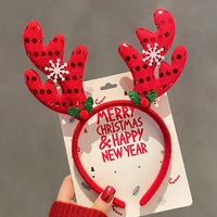 Serre-têtes de Noël en résine plastique, emballés individuellement, motif dessin animé, faits à la main, pour fêtes, en sachet OPP, décorations de Noël amusantes