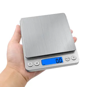 Batería resistente al agua o cargador USB recargable 500g 1kg 2kg 3kg balanza de cocina electrónica multifunción para medir el peso de los alimentos