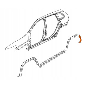 Jeep Rear <b>Wheel</b> Arch Fender 1YW30RXFAD 1YW31RXFAD Plastic <b>Replacement</b> Part for 2014-2018 Cherokee - Product Image 4