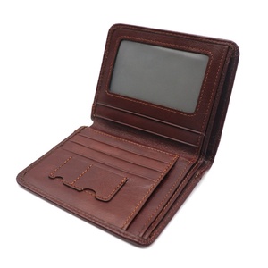 กระเป๋าสตางค์หนังแท้คุณภาพดีเยี่ยม ป้องกัน RFID แบบเปิดสั้น สำหรับผู้ชาย - Product Image 1