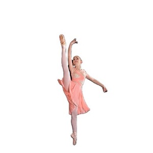 ANNA SHI-Costumes classiques professionnels de danse lyrique couleur unie pour salle de bal - Product Image 2