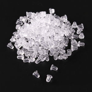 Embrague de silicona para pendientes, 6mm, 10000 piezas por paquete, accesorios y componentes de joyería - Product Image 1