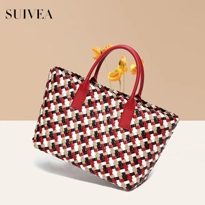 Automne et hiver nouveau sac tressé coloré grande capacité sac de mode femme sac à main Texture sac sous les bras - Product Image 1