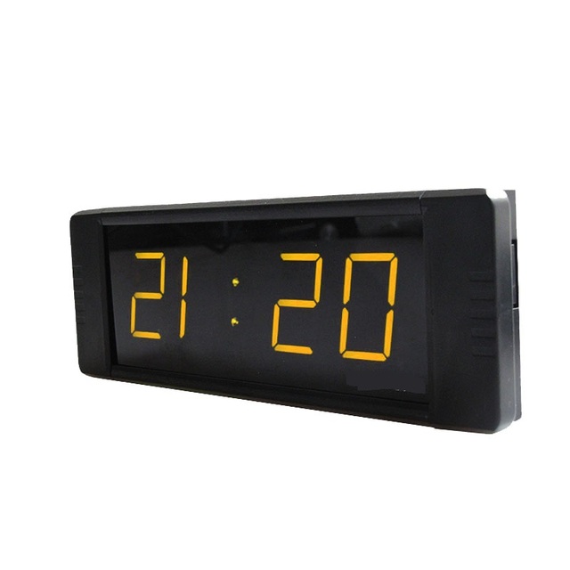 Custom 1 Inch 4 Digits Yellow LED Display Mini Wall Mounted Countdown Timer Digital Countup Timing Clock with Remote Control