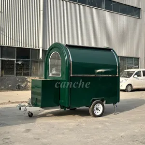 Camion de restauration mobile Canche 2,2 m, mini-remorque à pizza et snacks personnalisée, entièrement équipée - Product Image 1