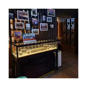 Tùy chỉnh hiện đại bằng gỗ sang trọng dẫn hiển thị Kệ Kệ Mall đồ trang sức đồng hồ sử dụng tủ truy cập Showcase <span class=keywords><strong>kiosk</strong></span> - Product Image 2