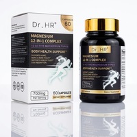OEM Magnesium 12-in-1 Complex 700mg - Kapsul Spektrum Penuh dengan Absorpsi Tinggi untuk Kesehatan Otot, Saraf & Tulang, Label Pribadi Grosir
