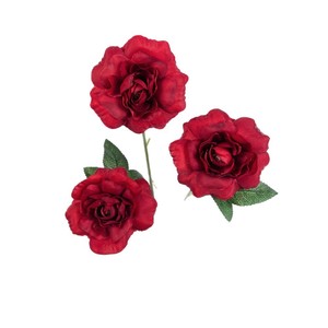 Fleurs artificielles en soie semi-sucreées, en tissu plastique, pour décorations de mariage, accessoires d'intérieur et d'extérieur - Product Image 5
