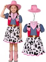 Kostum Halloween Koboi Kreatif untuk Anak Perempuan, Gaun Pesta dengan Topi dan Setelan, Gaun Tutu untuk Pertunjukan