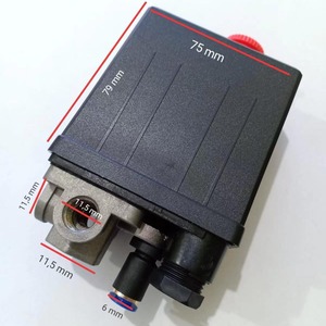 Interruptor de Control de Presión de Aire Automático SG G1/4 SPDT 220V IP54 100Psi para Compresor de Aire - Product Image 2