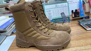 Bottes de randonnée pour hommes TSB09 South Mountain Every Sports Tech, couleur café brun foncé, robustes, en cuir de vachette suédé. - Product Image 4